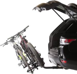 2in Hitch Mounted Rack 2 Bike Platform Style Carrier for Standard, Fat Tire, & Electric Bicycles, Sturdy 60 lbs per Bike Weight Limit, Strong Powder-Coated Steel, Tilting – KAC Overdrive Sports K2 2in Hitch Mounted Rack 2 Bike Platform Style Carrier for Standard, Fat Tire, & Electric Bicycles, Sturdy 60 lbs per Bike Weight Limit, Strong Powder-Coated Steel, Tilting – KAC Overdrive Sports K2