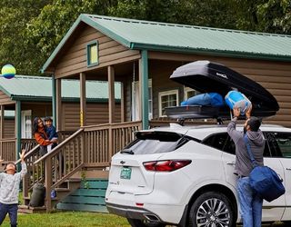 Car Rooftop Cargo Carrier Bag SportRack Vista XL Rear Opening Cargo Box